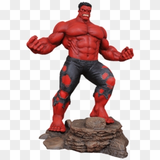 Red Hulk Marvel Gallery Statue - Diamond Select Marvel Statues Clipart