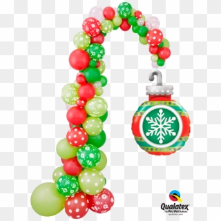 Christmas Ornament Balloon Column Clipart