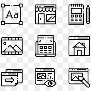 Web Design - Manufacturing Icons Clipart