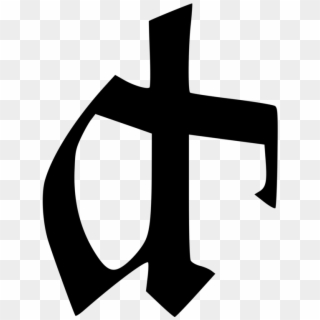 Symbol Cross Glyph Gothic Logo - Gothic Symbols Clipart