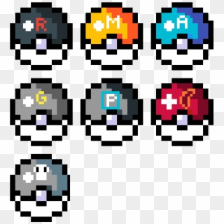 Pokemon Evil Teams Pokeballs - Circle Clipart