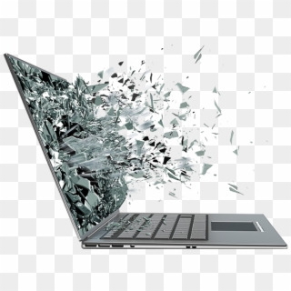 Pc Repair - Laptop Broken Screen Png Clipart
