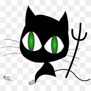 Showing Post & Media For Cartoon Spooky Cat Eyes - Wicked Cat Cartoon Clipart