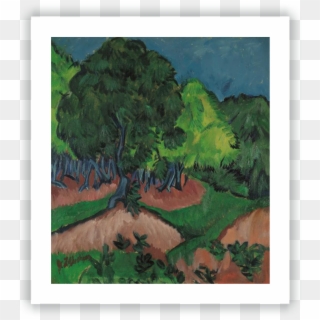 Landscape With Chestnut Tree - Landscape With Chestnut Tree Kirchner Clipart