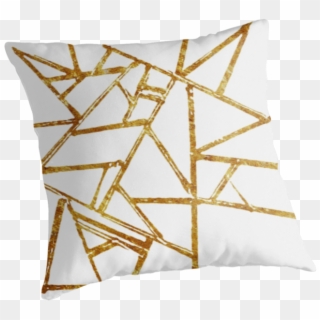 Geometry, Graphic, Line, Lines, Geometric Lines, Gold, - Cushion Clipart