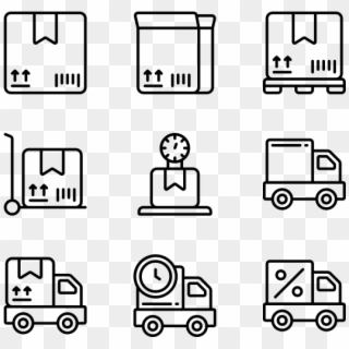 Shipping And Delivery - Telecom Icons Clipart