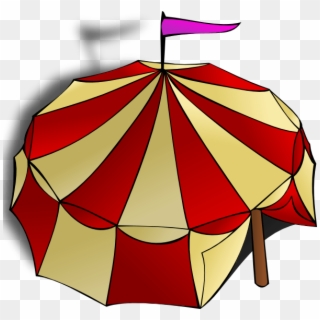 Circus Tent View From Top - Circus Tent Clip Art - Png Download
