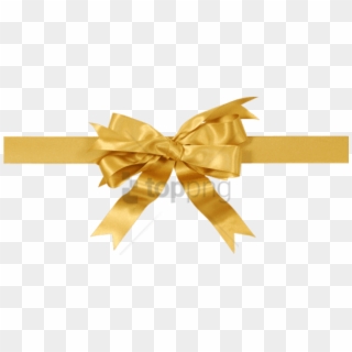Free Png Gold Gift Bow Png Png Image With Transparent - Gold Ribbon Bow Png Clipart