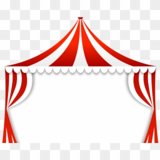 Drawn Curtain Circus Tent - Clip Art Circus Border - Png Download