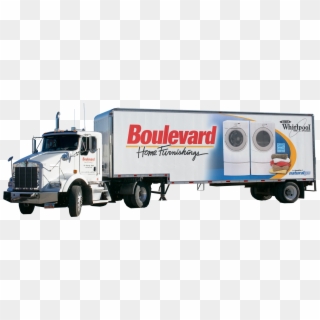 Delivery Truck - Boulevard Home Furnishings Clipart