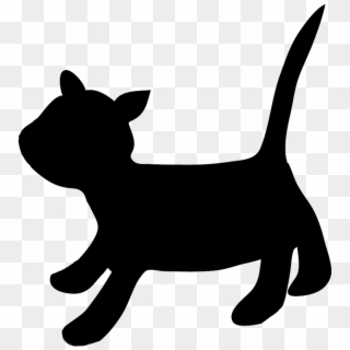 Clip Transparent Download Running Cat Clipart - Running Black Cat Clipart - Png Download