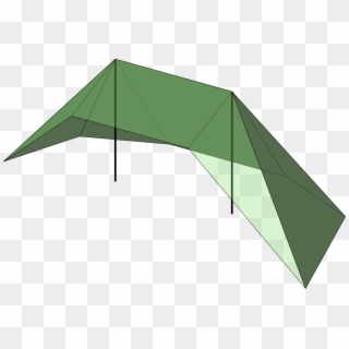 The Front Is Capped With An Open Awning - Tent Clipart