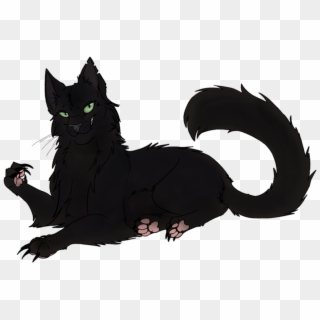 Black Cat Clipart Warrior Cat - Warrior Cats That Are Black - Png Download
