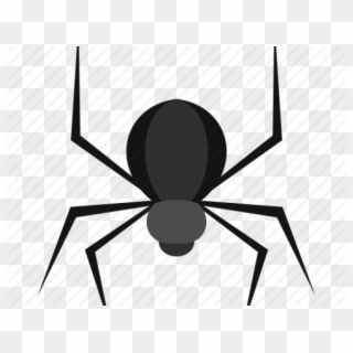 Black Widow Clipart Scary Spider - Jednoduchý Pavouk - Png Download
