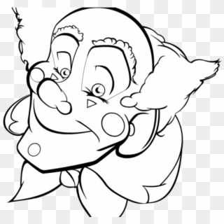 Drawn Clown Clown Face - Happy Drawings Of Clowns Clipart