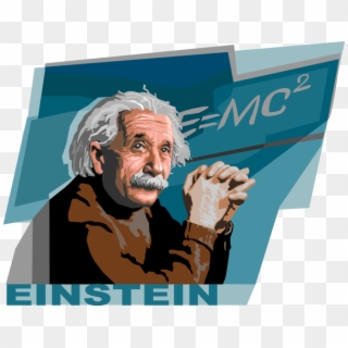 Vector Illustration Of Albert Einstein, German Theoretical - Albert Einstein Vector Png Clipart