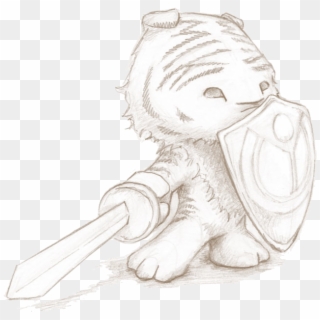 Sword And Shield - Shield Sketch Clipart