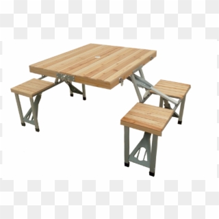Picnic Foldable Table With Seats Clipart