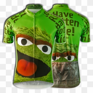 Oscar The Grouch Cycling Jersey - Sesame Street Cycling Jersey Clipart