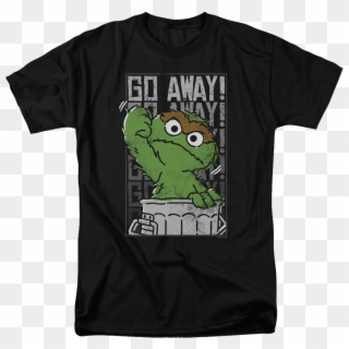 Go Away Oscar The Grouch T-shirt - Oscar The Grouch Tee Shirt Clipart