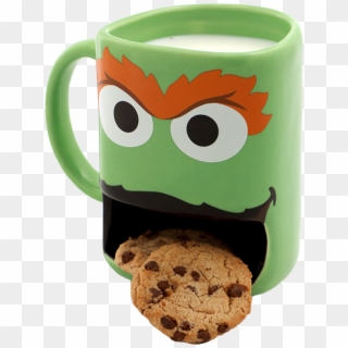 Oscar The Grouch Milk & Cookies Dunk Mug By Enesco - Oscar The Grouch Mug Clipart