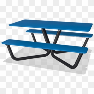 Agora Picnic Mini Blue Hpl Benchtable Set - Picnic Table Clipart