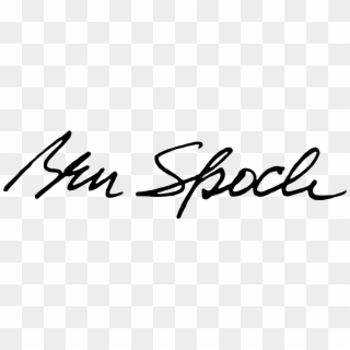 Open - Benjamin Spock Signature Clipart