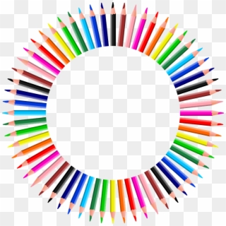 Colorful, Prismatic, Chromatic, Rainbow, Pencil, Write - Colorful Pencil Image Png Clipart