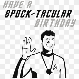 Spock Birthday Card - Pancho Clipart