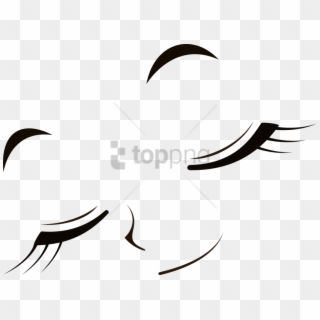 Free Png Closed Eyes Png Image With Transparent Background - Closed Anime Eyes Png Clipart