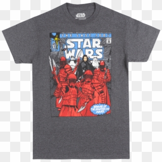 Star Wars The Last Jedi T-shirt Heather Charcoal Mens - Star Wars Comics Clipart