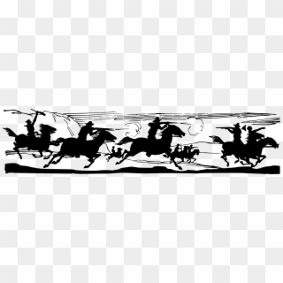 American Frontier Cowboy Western Horse Computer Icons - Cowboy Chase Silhouette Clipart