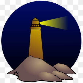 Svg Free Library Clip Art At Clker Com Vector Online - Lighthouse At Night Png Transparent Png