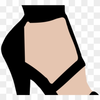 Women Shoes Clipart Model Silhouette - High Heel Clip Art - Png Download