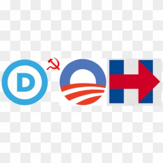 We Start With The Democrat Symbol, Followed By Their - Hillary Democrat Logo Clipart