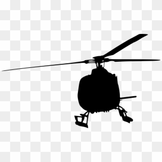 Helicopter Silhouette Clip Art - Png Download