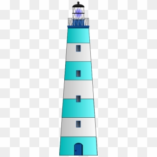 Building - Blue Lighthouse Clip Art - Png Download