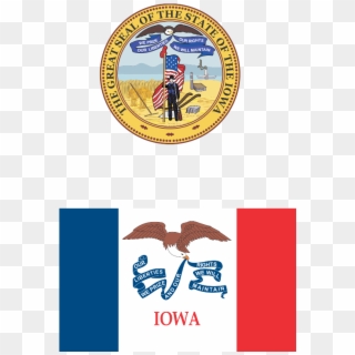 Iowa State Vector - Iowa Seal Clipart