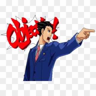 Phoenix Wright, Objection - Ace Attorney Stickers Clipart