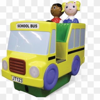 Jolly Town School Bus - Model Car Clipart