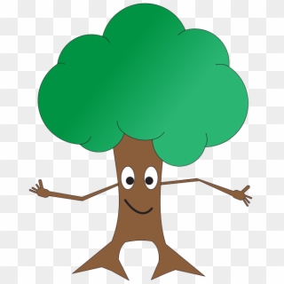 Shrub Bushes Clipart Tall Tree - Apple Tree No Apples Clip Art - Png Download