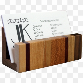 Wood Business Card Holder Clipart