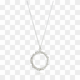 Silver Circle Pendant - Locket Clipart