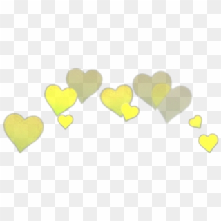 Hearts Heart Crown Heartcrown Photobooth Booth Tumblr - Yellow Heart Photo Booth Clipart