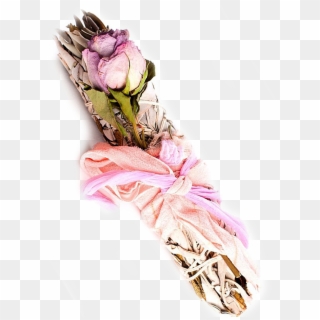 Image Of Aphrodite Rose Infused Mugwort Smudge Stick Clipart