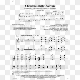 Christmas Bells Overture Thumbnail Christmas Bells - Sheet Music Clipart