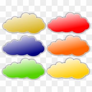 Nubes De Colores Dibujo Clipart