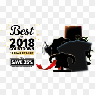 Best Of 2018 10 Days Countdown - Illustration Clipart