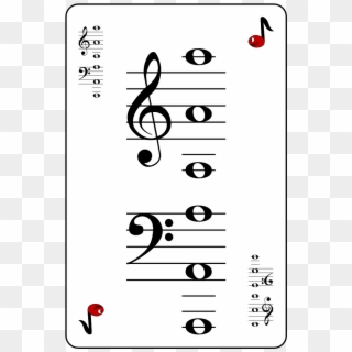 Name A Note Is A Fun Music Card Game Using All The - Treble Clef Clipart