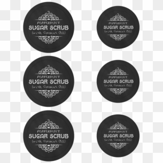 Mason Jar Labels For Peppermint Sugar Scrub - Sugar Scrub Mason Jar Label Clipart